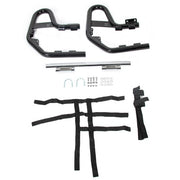 DURAFORCE Aluminum Nerf Bars Black bar Black nets For Honda TRX 250EX 250X Pair set 01-24