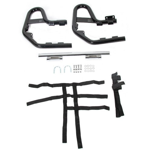 DURAFORCE Aluminum Nerf Bars Black bar Black nets For Honda TRX 250EX 250X Pair set 01-24