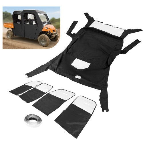 DURAFORCE Full Soft Door Cab Enclosure for Polaris Ranger 800 Fullsize Crew Models 10 14