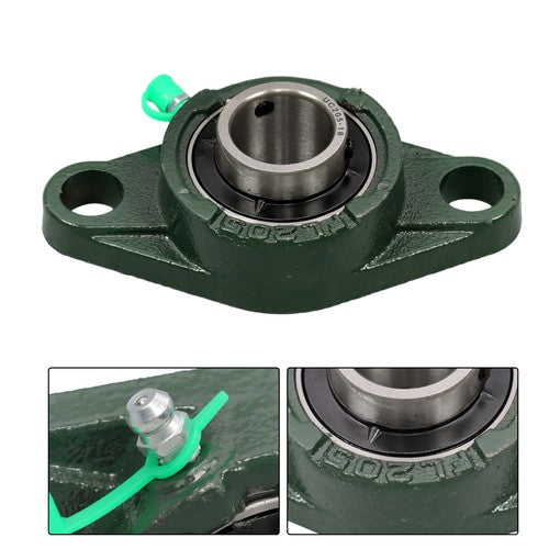 DURAFORCE UCFL205-16 Pillow Block Flange Bearing 1" Bore 2 Bolt Solid Base (6PCS)