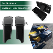 DURAFORCE 4" Stretched Extended Hard Saddlebags Speaker Lid 5x7 For Harley Touring 93-13