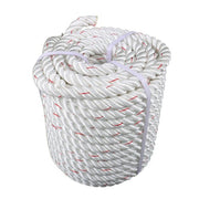 DURAFORCE 1"×120ft Double Braid Polyester Rope 3400lbs Breaking Strength Strong Pulling
