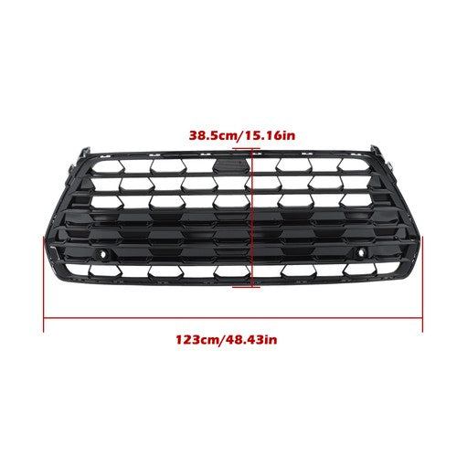 DURAFORCE Mesh Front Grille Gloss Black For Grand Highlander 2024 2025 Without Camera Hole