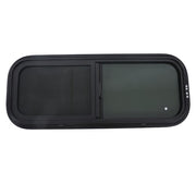 DURAFORCE Black 36 “ Width × 15 ” Height RV Window Horizontal Sliding Window w/ Trim Ring