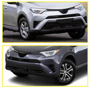 DURAFORCE Pair Front Bumper Fog Light Trim Bezel Cover Fit For 2016 2017 2018 Toyota RAV4