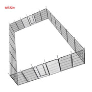 DURAFORCE 24 Panels 32x26 inch Dog Playpen Crate Fence Pet PlayPen Exercise Cage