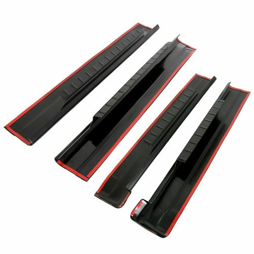 DURAFORCE Sill Plate Trim For 01-06 Chevy Silverado Sierra Rocker Panel Cover Crew Cab