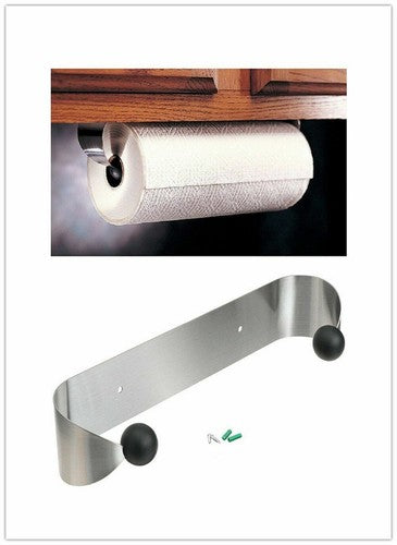 Paper Towel Holder Under Cabinet Wall Mount Roll Rack for Kitchen Bathroom