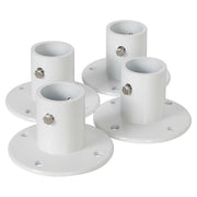 DURAFORCE 4 Pack Aluminum Slide Deck Flange w/ Flange Bolt For Inground Swimming Pools