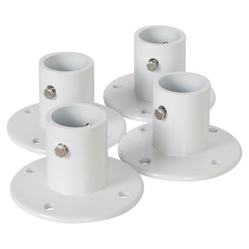 DURAFORCE 4 Pack Aluminum Slide Deck Flange w/ Flange Bolt For Inground Swimming Pools