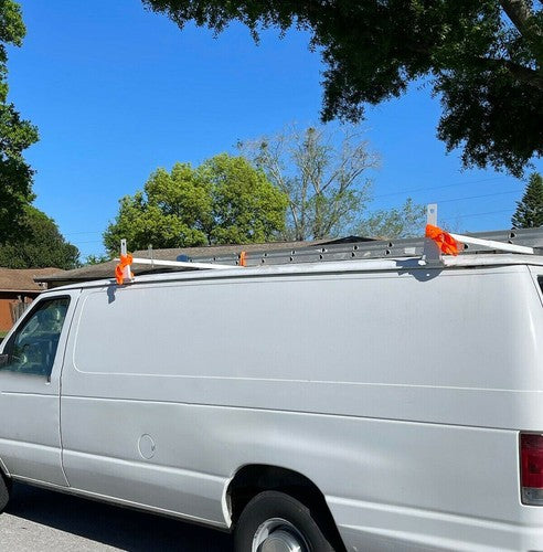 DURAFORCE 41"-77" Universal Ladder Roof Racks 2 Bars For Express GMC Savana Ford E-Series