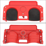 DURAFORCE Universal Rolling Knee Creeper/Pads with Tool Tray Holder + 5 Swivel Castors Red