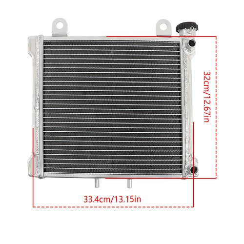 DURAFORCE Aluminum Radiator for Can-Am Bombardier DS650 709200145 2 Row with Cap 2001-2007