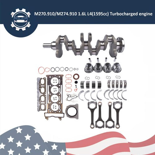 DURAFORCE Engine Overhaul Rebuild Kit - Crankshaft / Gasket for Mercedes M270 1.6 40853600