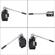 DURAFORCE Hydraulic piston hand pump with valve for double acting cylinder 2.7 CID 3 Quart
