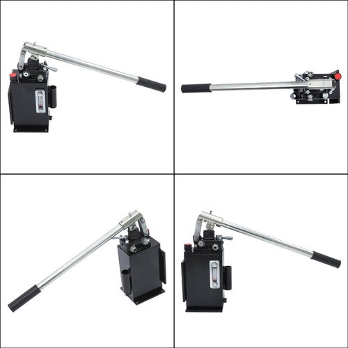 DURAFORCE Hydraulic piston hand pump with valve for double acting cylinder 2.7 CID 3 Quart