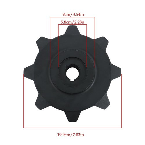 DURAFORCE Drive Sprocket For Bobcat MT52 Mini Skid Steer Loaders 1 Hole 8 Teeth 7107228
