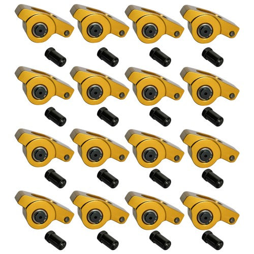 DURAFORCE Fits Chevrolet SBC 350 400 1.5 Ratio 7/16" Aluminum Full Roller Rocker Arms Set
