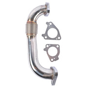 DURAFORCE Left Driver Side Up Pipe for GMC Sierra Chevy Silverado Duramax 6.6L 2001-2016