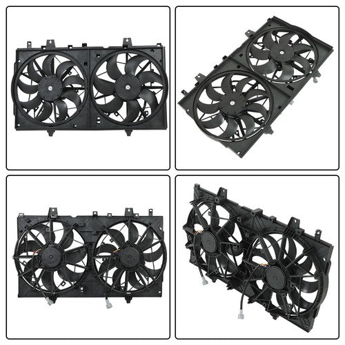 DURAFORCE 620-472 Radiator A/C Condenser Cooling Fan For Nissan Rogue/X-Trail 2014-2020
