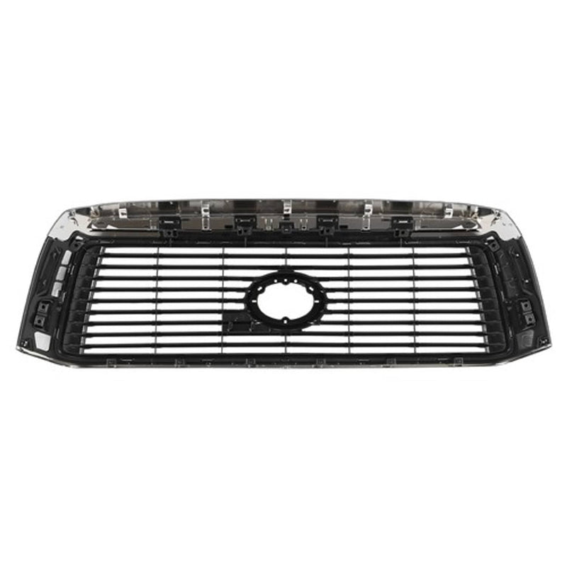 DURAFORCE Chrome Front Bumper Upper Grille Grill For 2010-2013 Toyota Tundra 53100-0C240