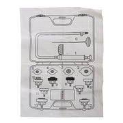 DURAFORCE 14pcs Cooling System Radiator Pressure Detector Coolant Antifreeze Leak Test Set