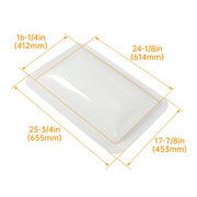 DURAFORCE For RV Camper Food Truck Skylight Outer Skylight Cover Top Roof 18" x 26"