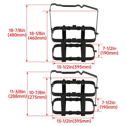 DURAFORCE Jerry gas Can Holder Bracket Mount 5.28 Gallons/20L Gas W/ Lockable Strap