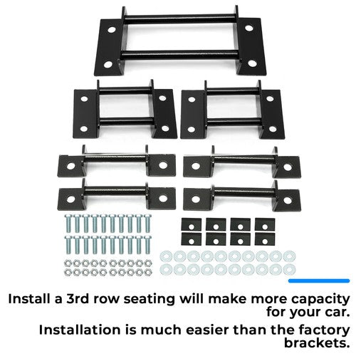 3rd Row Seat Brackets with Striker Bolts Kit for Chevrolet Tahoe Yukon 2000-2014