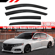 DURAFORCE For 2018-2022 Honda Accord Sedan 4-Door Window Visor Vent Rain Guards Deflector