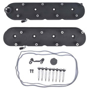 DURAFORCE GM LS Black Cast Aluminum Valve Covers w/Coil Mounts For LS1 LS2 LS3 5.3 6.0 6.2