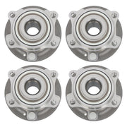 DURAFORCE 4PCS For Hyundai Santa Fe 2007-14 Sorento 11-15 AWD Front Rear Wheel Hub Bearing