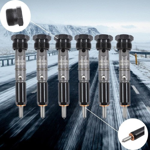 DURAFORCE 6PCS Fuel Injectors for 1989-93 Dodge 5.9L 6BT 3919350 3919339 43213837