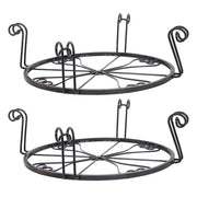 DURAFORCE 2 Pack Plant Stand For Flower Pot Heavy Duty Flower Pot Round Supports Rack