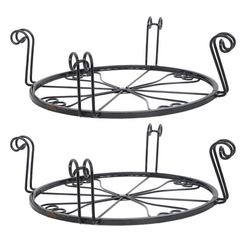 DURAFORCE 2 Pack Plant Stand For Flower Pot Heavy Duty Flower Pot Round Supports Rack