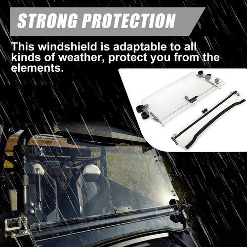 Clear Windshield Flip for Polaris RZR 800 570 RZR XP 900 XP 4 800 900 11-14