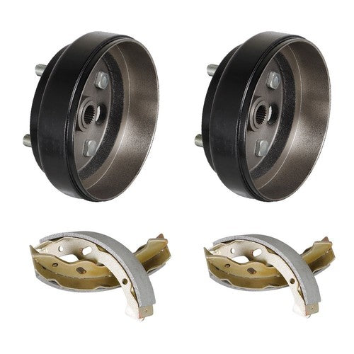 DURAFORCE For Ezgo TXT Electric Golf Carts Rear Brake hub Drums Brake Shoe Kit 1996+ New
