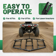 DURAFORCE 84" Driveway Drag Tow Behind Drag Harrow Gravel Grader For ATV UTV Tractor