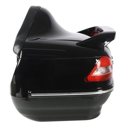 DURAFORCE 28L Universal Motorcycle Trunk Scooter Tail Box Helmet Luggage Case w/Tail Light