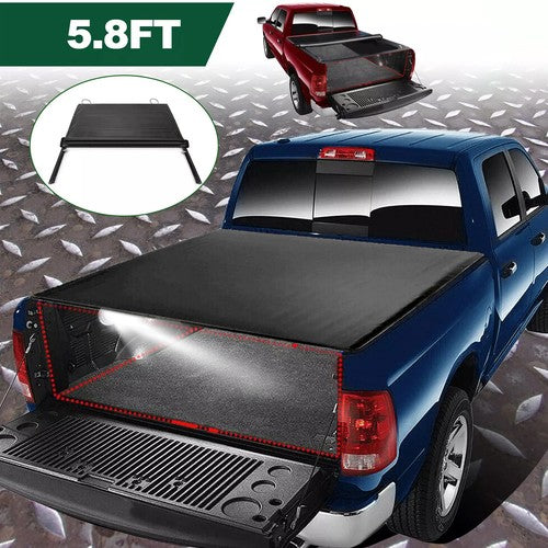 DURAFORCE Soft 5.8 FT Tonneau Cover Truck Bed For 07-25 GMC Sierra Chevy Silverado 1500