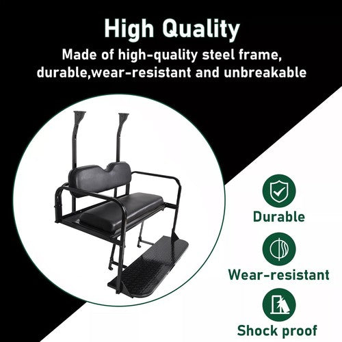 DURAFORCE For Club Car Precedent Rear Seat Flip For Club Car Tempo/Onward 2004+ Golf Cart