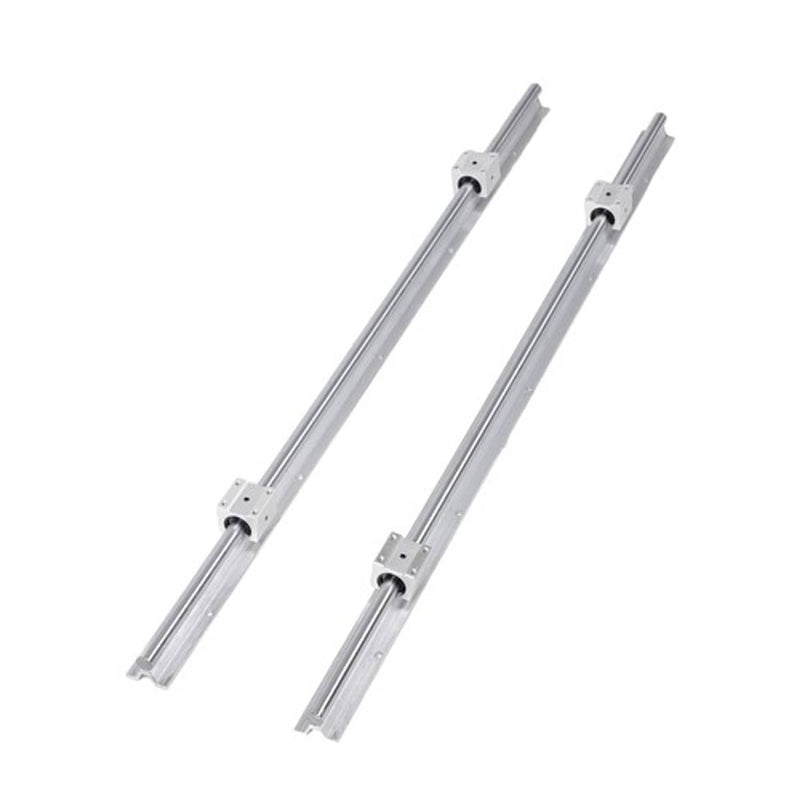 DURAFORCE Rail Guide 2Pcs SBR16-1000mm Rails +4Pcs SBR16UU Block Bearing New