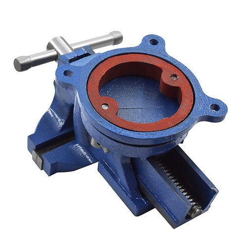 DURAFORCE Base Table Top Clamp Heavy Duty 5" Bench Vise with Anvil Swivel Locking