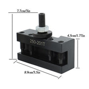 DURAFORCE 4PC BXA Tool Post Tool Holder Set For Lathe 250-201 250-202 250-201XL 250-202XL