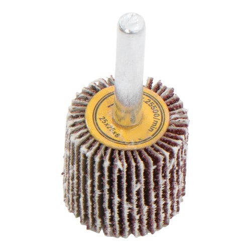 DURAFORCE 1" x 1" x 1/4" Aluminum Oxide Shank Mounted Flap Wheels 80 Grit - 50 Pack