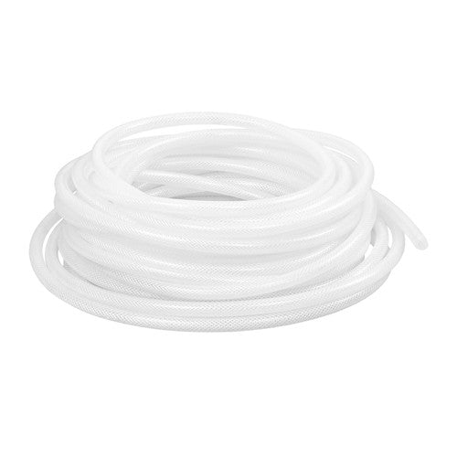 DURAFORCE Plastic Vinyl Tubing 50 ft High Pressure Clear Braided Hose 1/4" ID × 7/16" OD