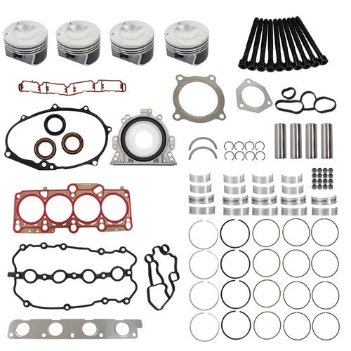 DURAFORCE Engine Rebuild Overhaul Kit Pistons Seals For Audi A4 Quattro 2005-2008 TT 07-08