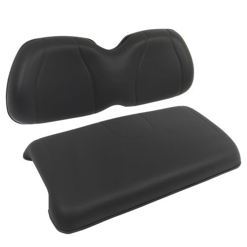 DURAFORCE For Club Car Precedent 2004-2011 Front Seat Cushion+Backrest Golf Cart Black NEW