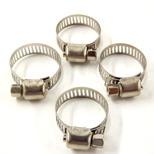 DURAFORCE 3/8"-1/2"Adjustable Stainless Steel Drive Hose Clamps Fuel Line Worm Clip 50pcs
