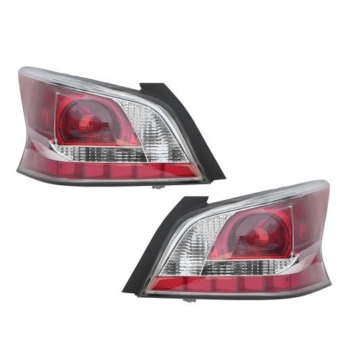 DURAFORCE Pair Tail Lights Brake Lamp LH RH for 2013 2014 2015 for Nissan Altima Sedan 4Dr
